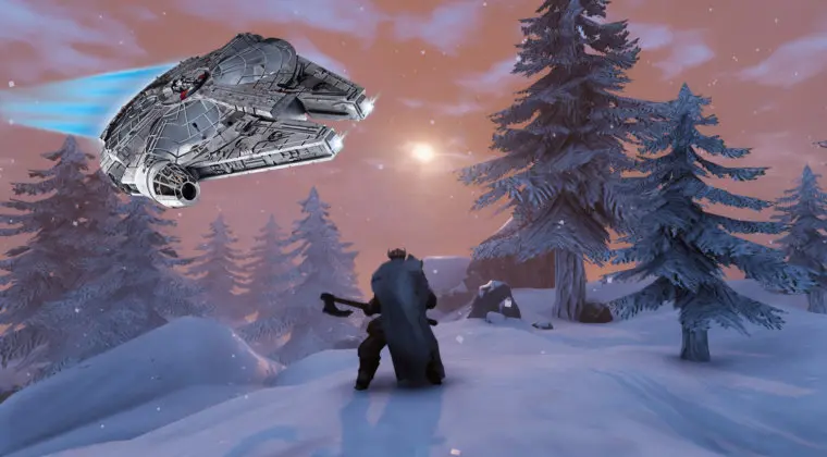 Imagen de Un jugador de Valheim construye el Halcón Milenario de Star Wars en el juego