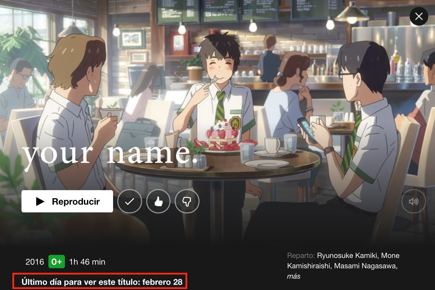 Your name anime discount netflix