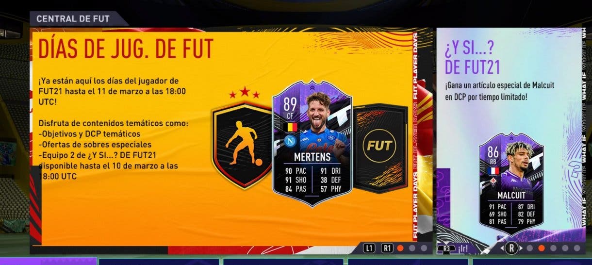 EA ha confirmado que FUT Player Days apenas durará tres días FIFA 21 Ultimate Team