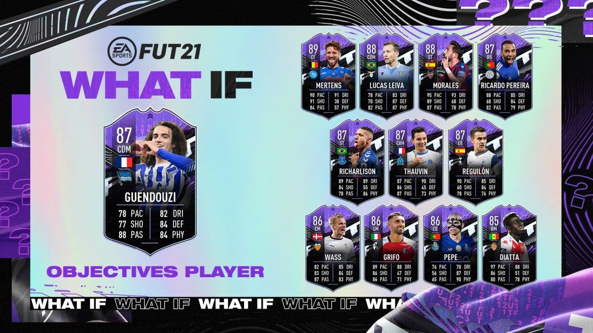 FIFA 21 Ultimate Team equipo What IF segundo más carta free to play