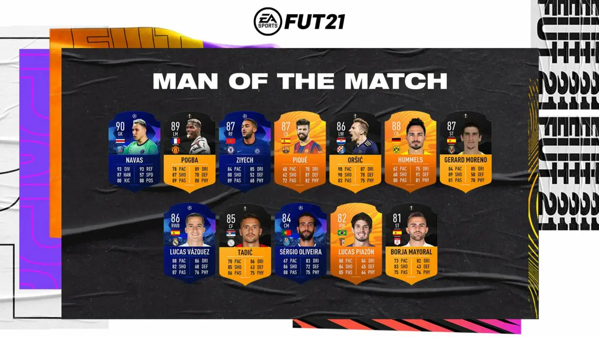 Nueva tanda de cartas MOTM. FIFA 21 Ultimate Team