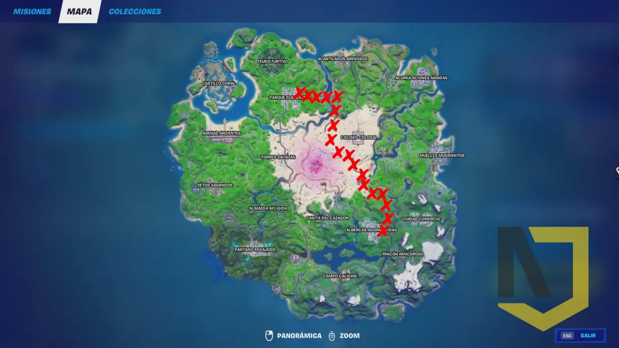fortnite de arenas a parque