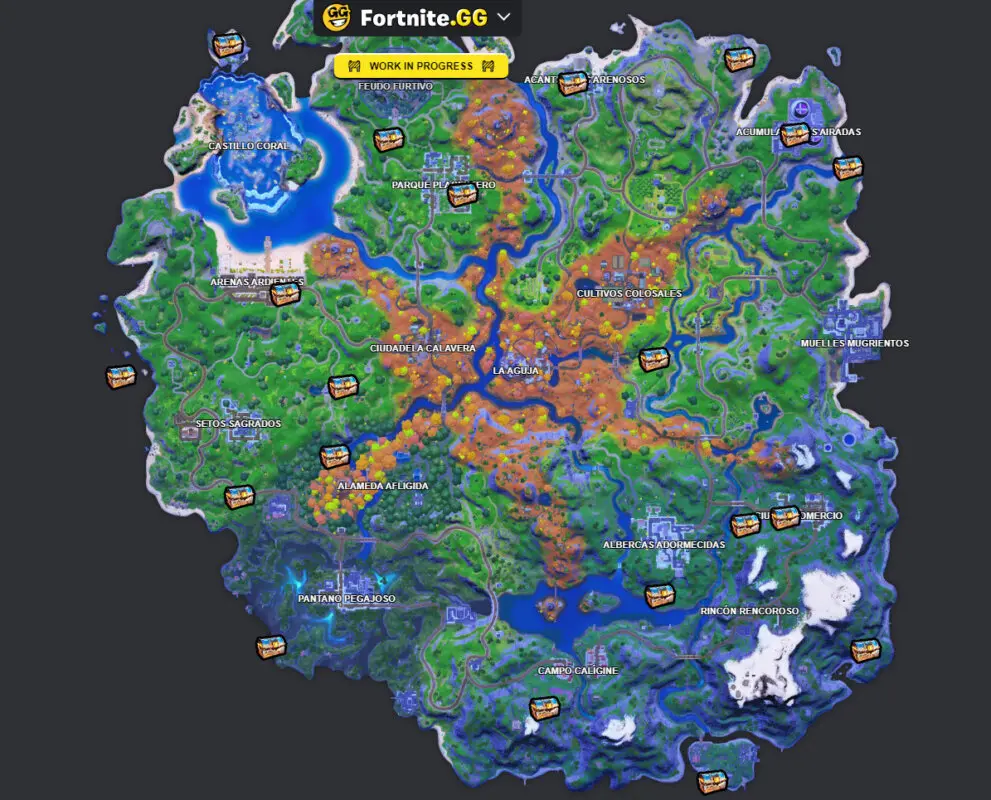 fortnite mapa cofres 2