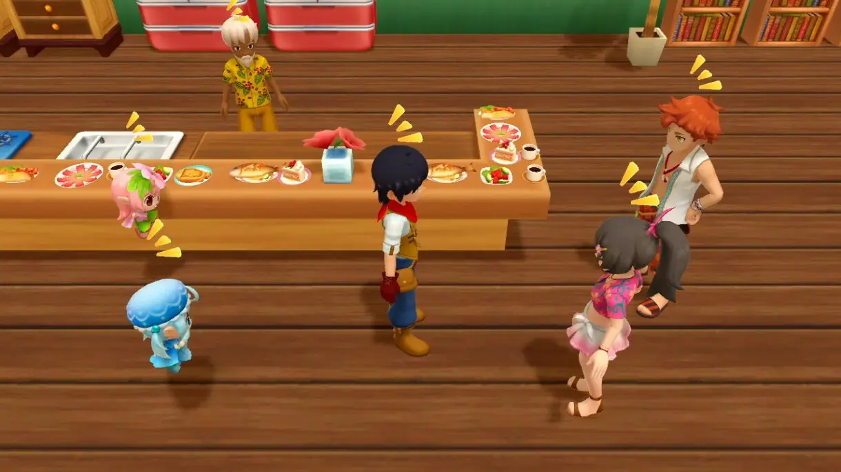 Harvest Moon Un Mundo Unico personajes playa