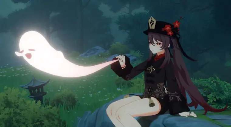 Imagen de Genshin Impact muestra gemplay de Hu Tao en un comédico nuevo tráiler