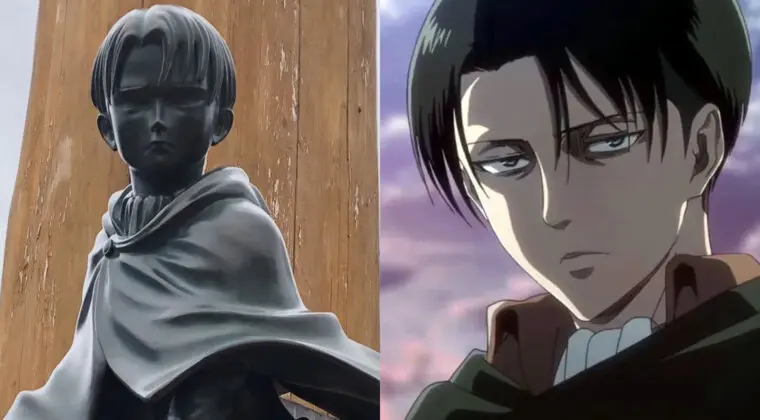 Imagen de Shingeki no Kyojin: Revelan la estatua a tamaño real de Levi en la ciudad del autor