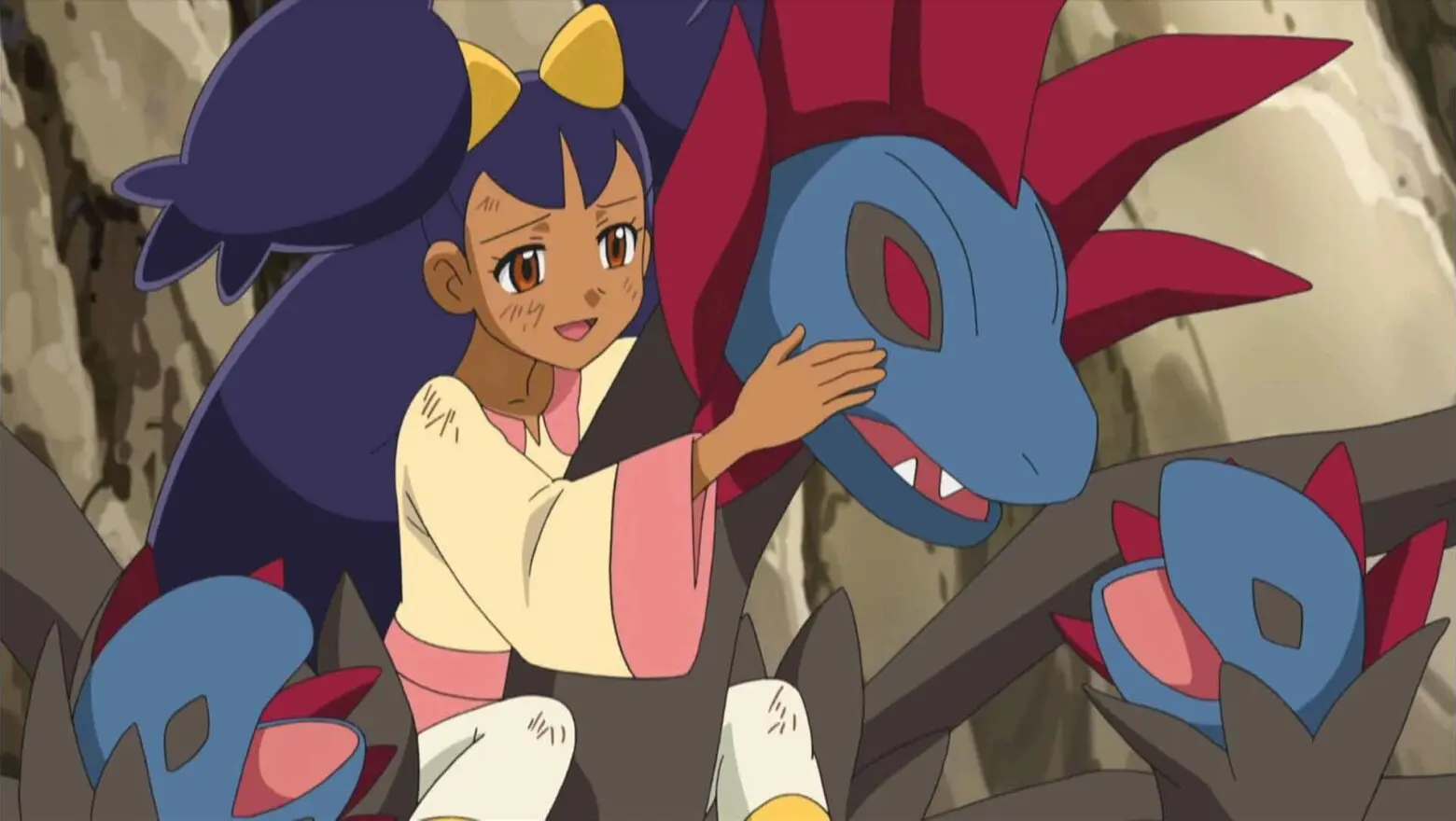 Iris y Hydreigon anime Pokemon