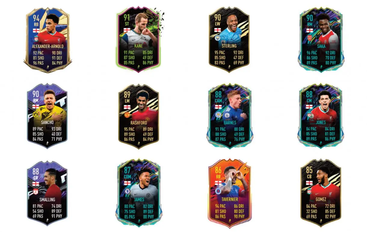 FIFA 21 Ultimate Team Adam Armstrong links naranjas