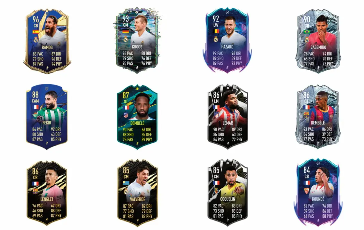 FIFA 21 Ultimate Team Karim Benzema POTM links verdes