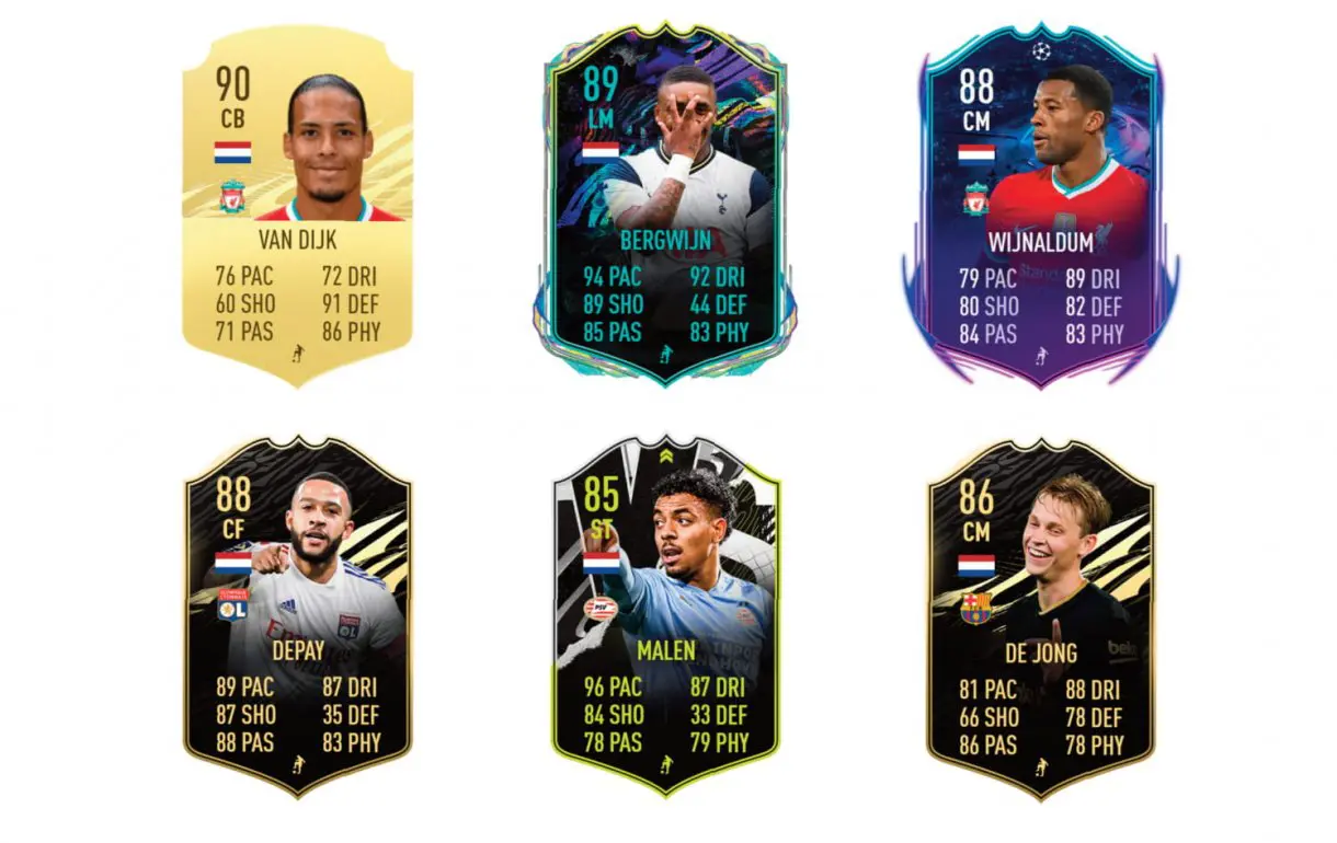 FIFA 21 Ultimate Team Leroy Fer What If links naranjas