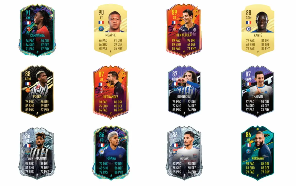 Links naranjas de Thomas Lemar Showdown. FIFA 21 Ultimate Team