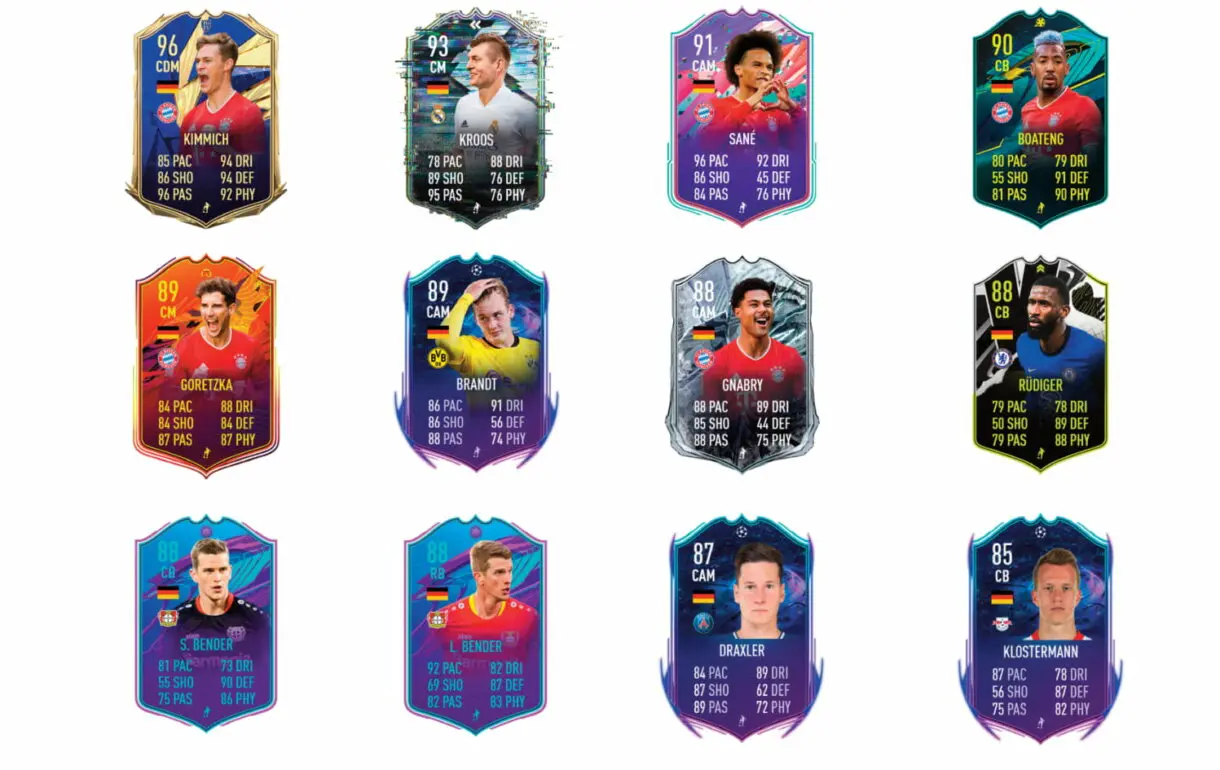 FIFA 21 Ultimate Team links naranjas de  Podolski FUT Birthday.