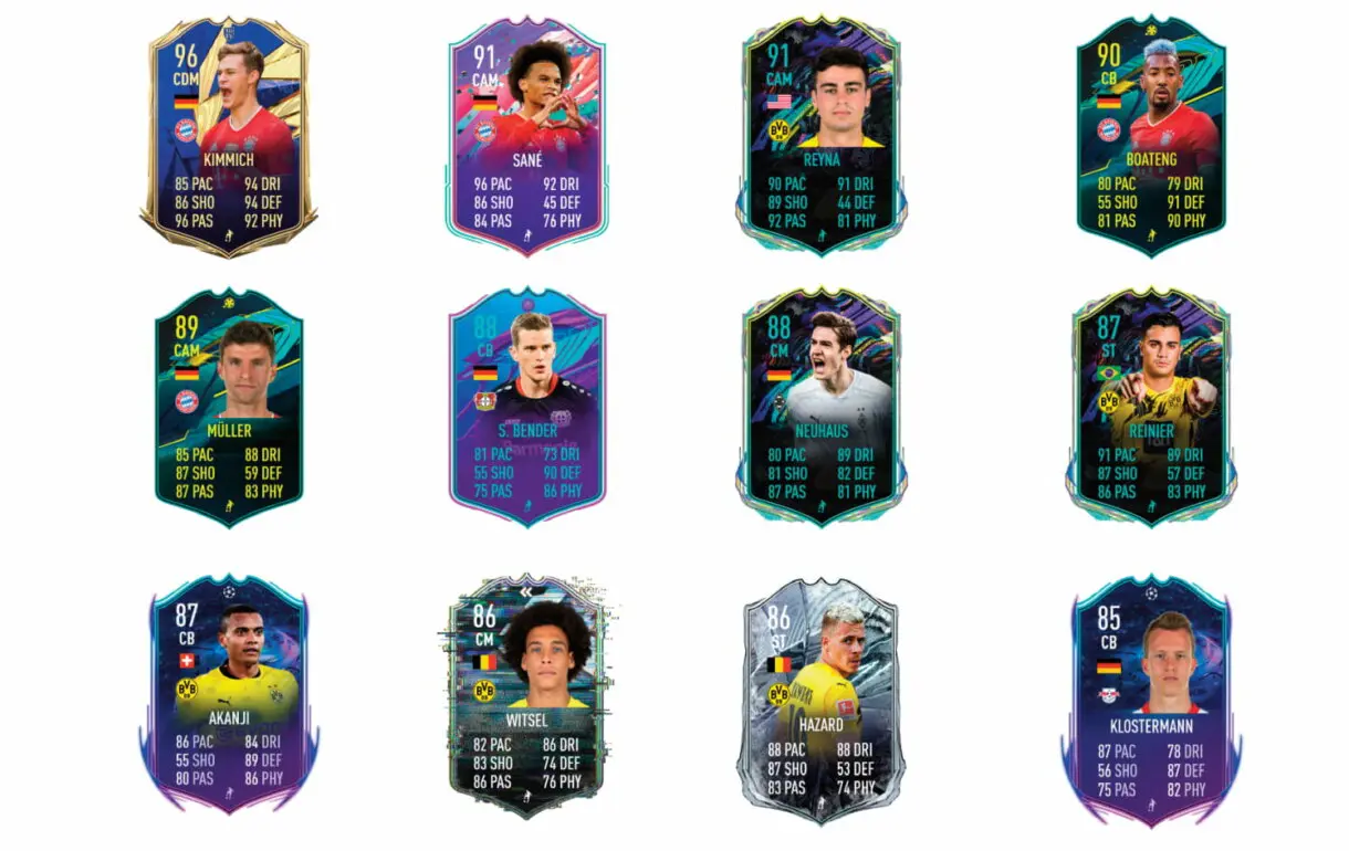 FIFA 21 Ultimate Team Marco Reus FUT Birthday links verdes