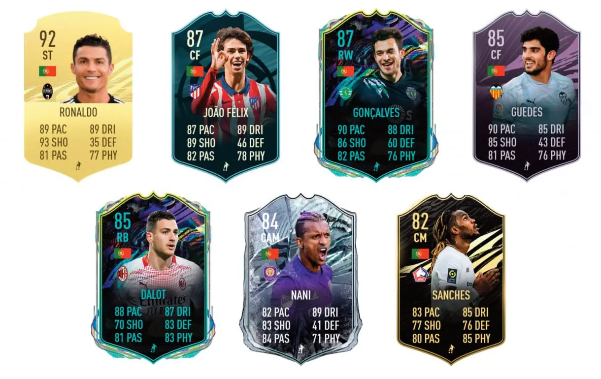 FIFA 21 Ultimate Team Rúben Neves Jugador de Liga links naranjas