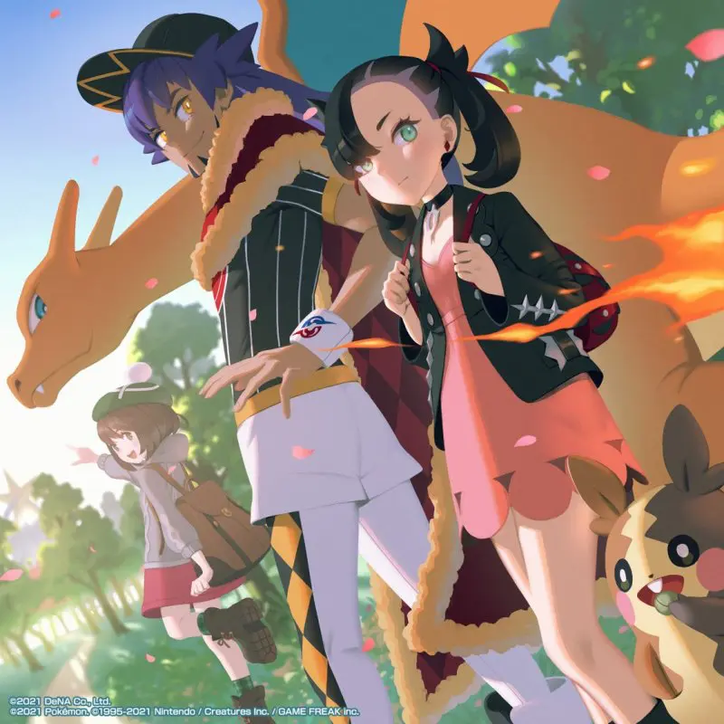 Pokemon Masters EX Lionel Roxy Gloria arte