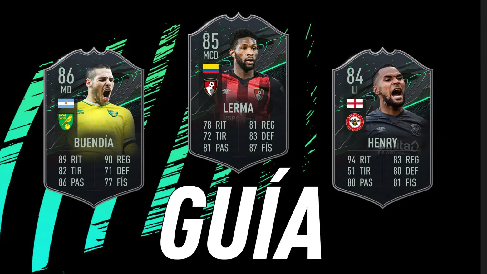 FIFA 21 Ultimate Team Guía Jugadores Fundamentos EFL Championship Buendía Lerma Henry