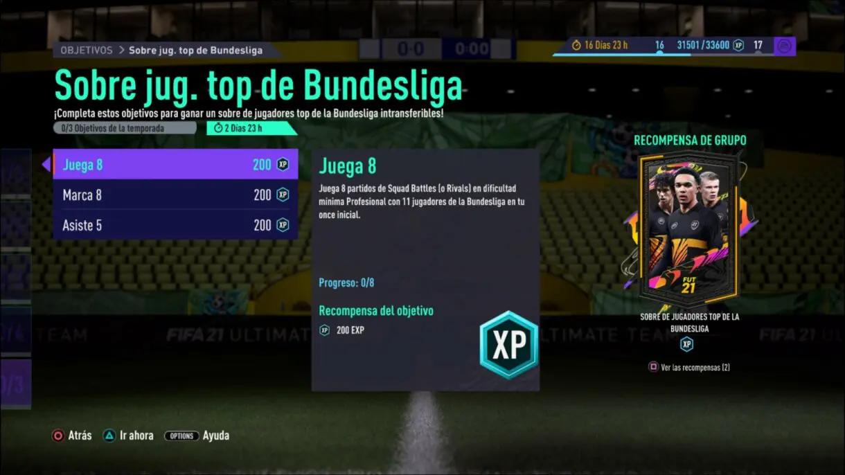FIFA 21 Ultimate Team sobre gratuito Bundesliga para el TOTS