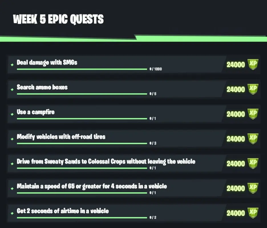 fortnite desafios