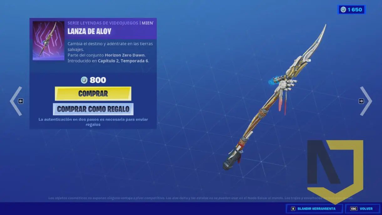 fortnite lanza de aloy