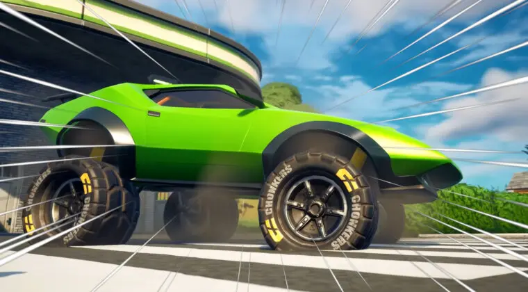 Imagen de Los todoterrenos llegan a Fortnite gracias a un nuevo tipo de rueda para los coches