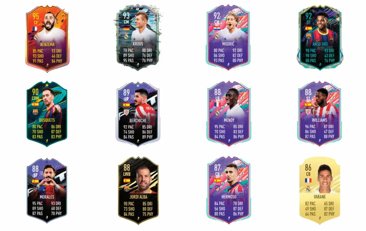 FIFA 21 Ultimate Team Marco Asensio Jugador de Liga links verdes