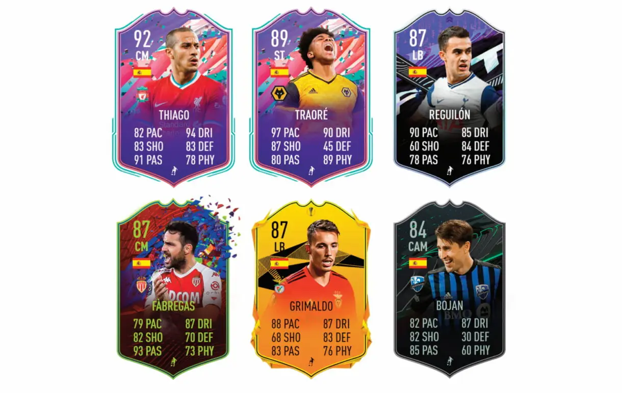 FIFA 21 Ultimate Team Marco Asensio Jugador de Liga links naranjas