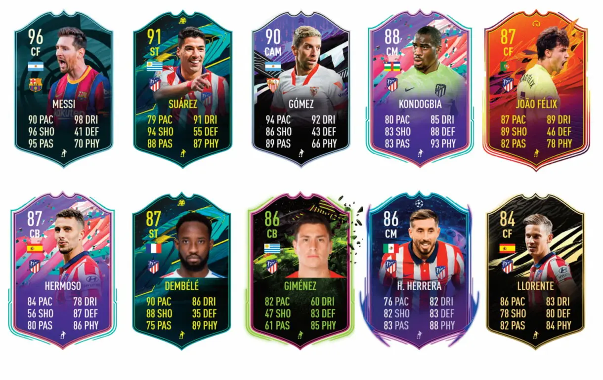 Links verdes de Correa TOTS. FIFA 21 Ultimate Team
