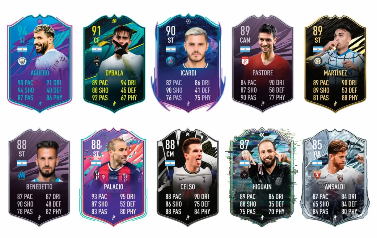 Links naranjas de Correa TOTS. FIFA 21 Ultimate Team