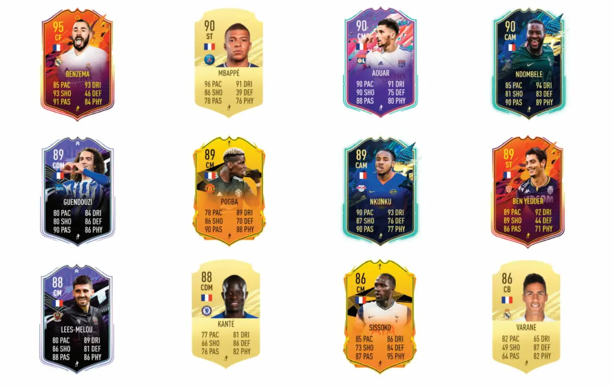 FIFA 21 Ultimate Team Edouard TOTS links naranjas