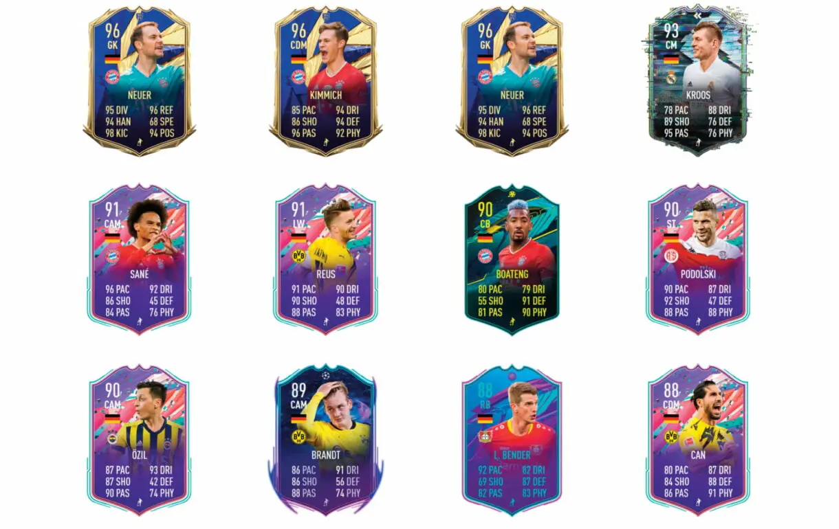 FIFA 21 Ultimate Team Kehrer Showdown links naranjas