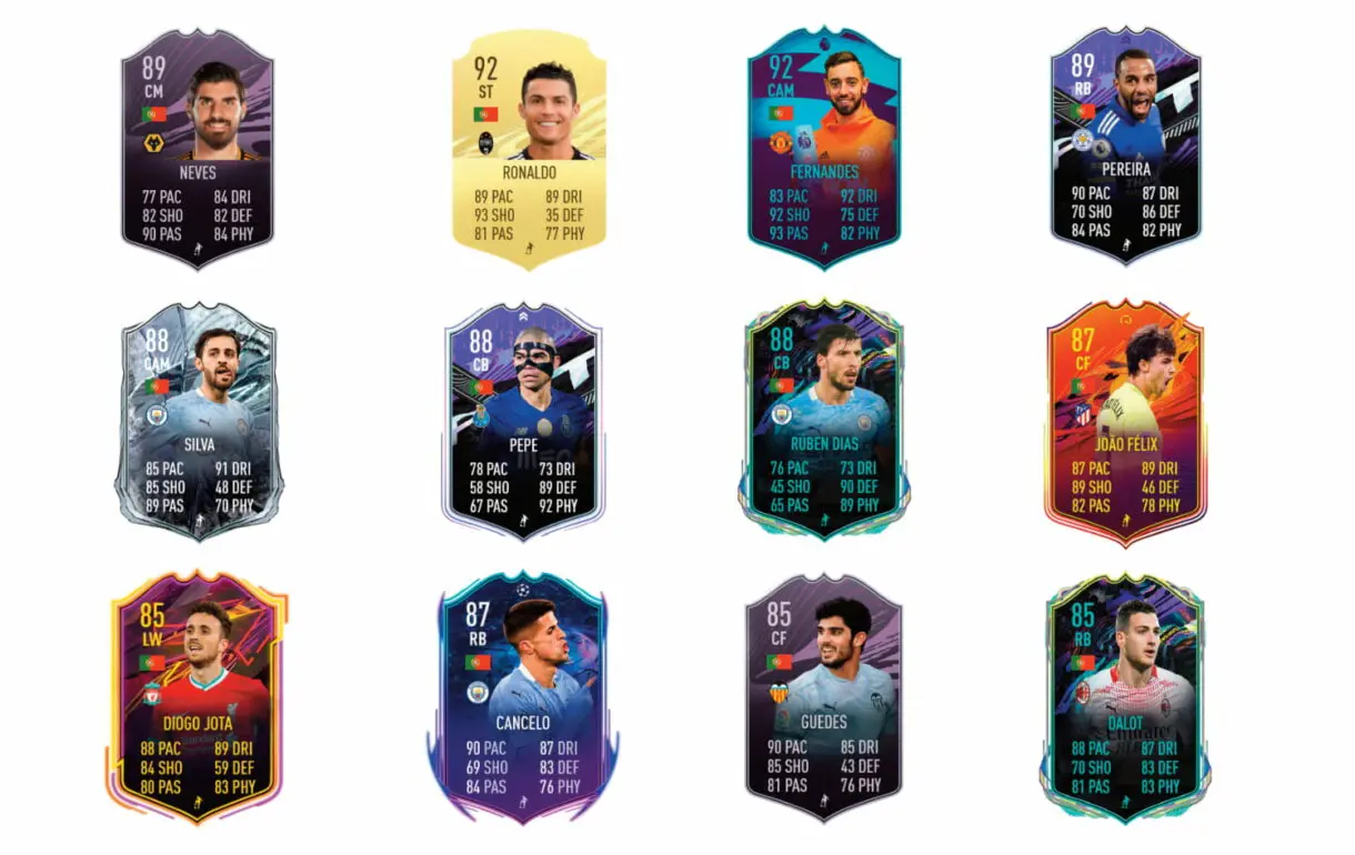 Renato Sanches FUT Birthday. FIFA 21 Ultimate Team links naranjas.