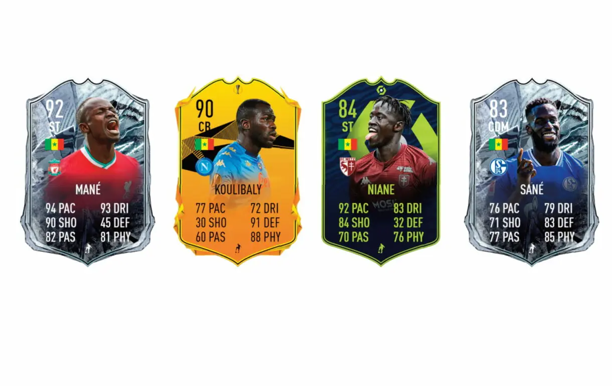 Links naranjas de Sarr TOTS. FIFA 21 Ultimate Team