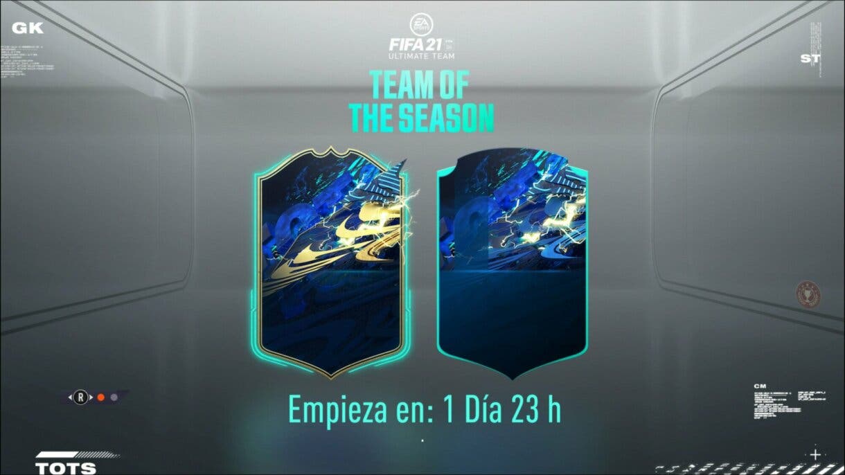 FIFA 21 Ultimate Team TOTS Equipo de la Semana pantalla de carga