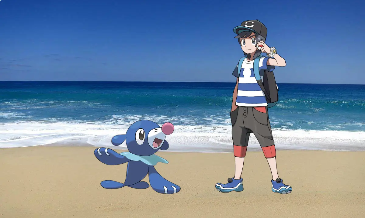 Pokemon Masters EX Elio y Popplio