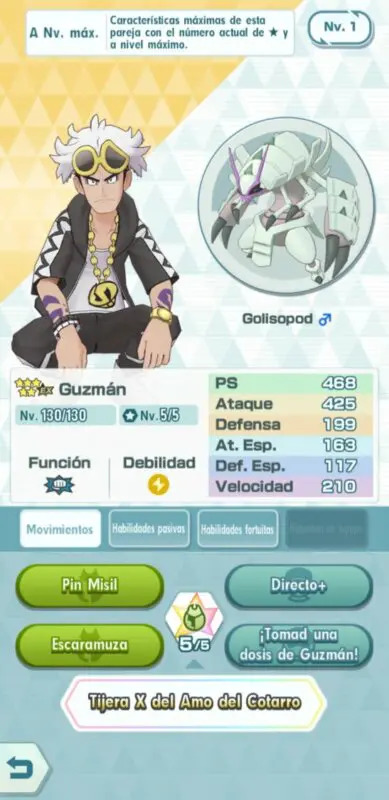 Pokemon Masters EX Guzman Golisopod