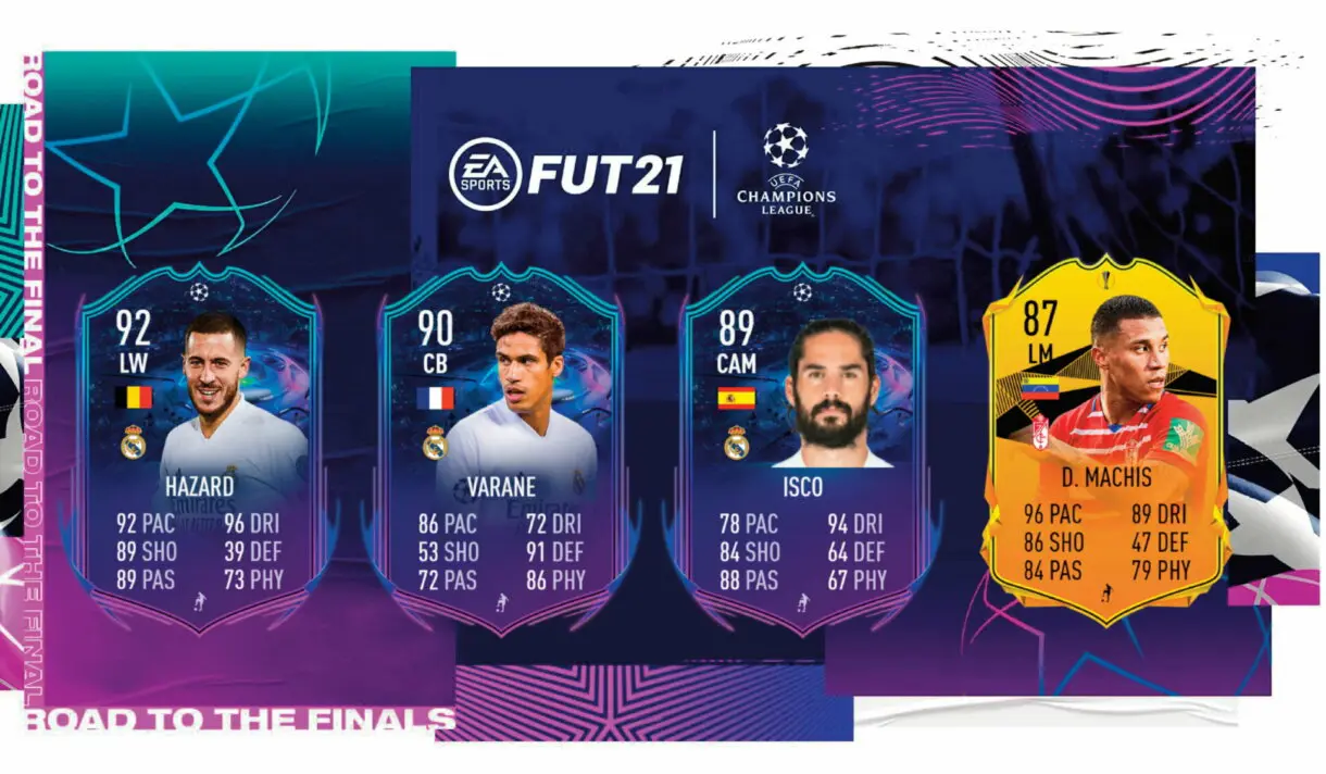 FIFA 21: cuidado con los RTTF. Esta semana no pueden mejorar Ultimate Team Hazard, Varane, Isco y Machís