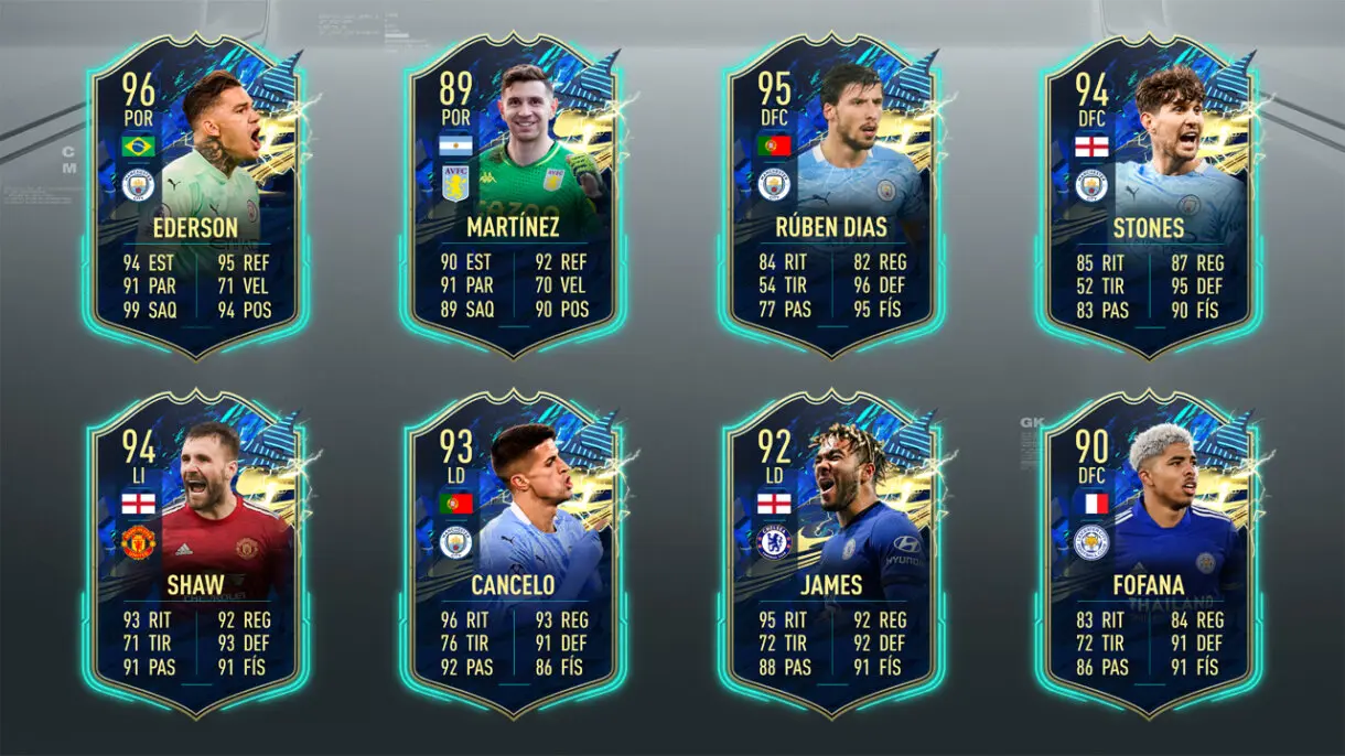 FIFA 21 Ultimate Team Predicción TOTS Premier League