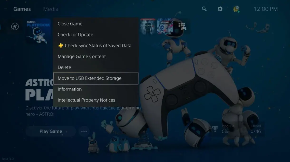 ps usb storage