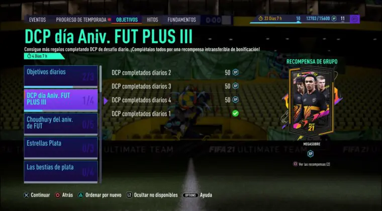 Imagen de FIFA 21: no olvides hacer los SBC´s diarios para conseguir un nuevo Megasobre gratuito de FUT Birthday