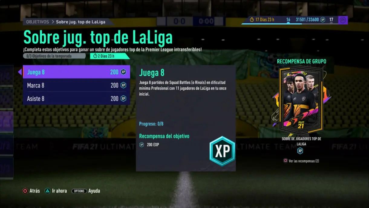 FIFA 21 Ultimate Team TOTS sobre gratuito Liga Santander