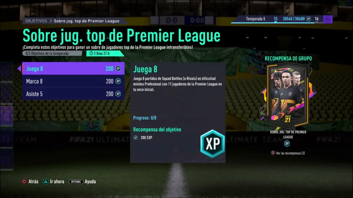 FIFA 21 Ultimate Team sobre gratuito para TOTS de la Premier League