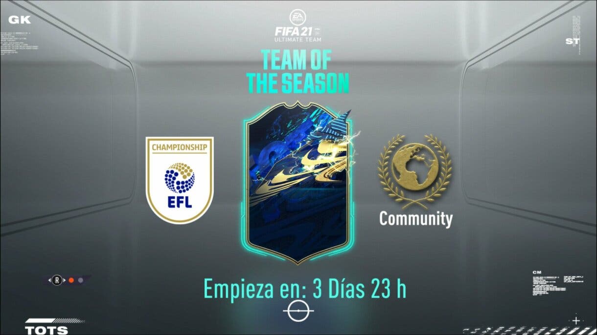 FIFA 21 Ultimate Team TOTS confirmados los primeros Equipos de la Temporada EFL y Comunidad