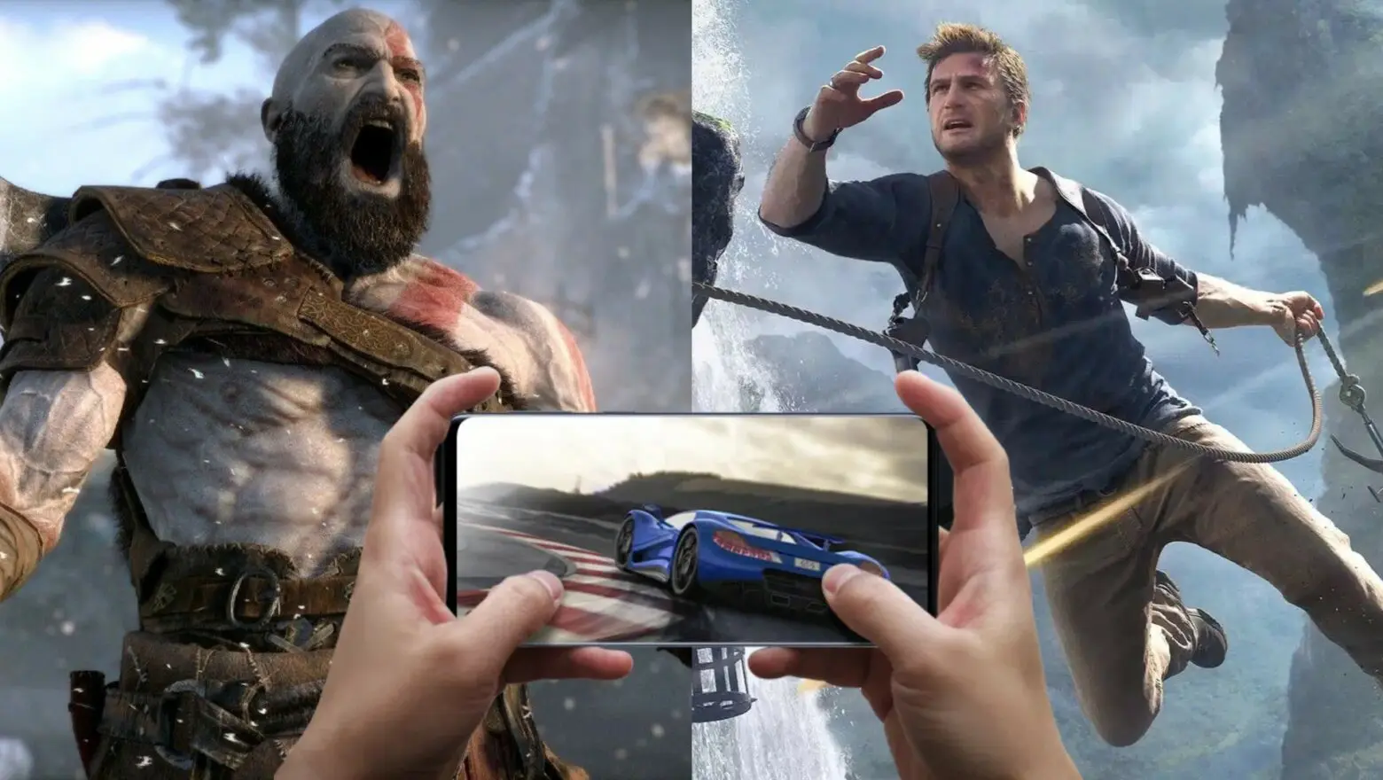 uncharted god of war moviles