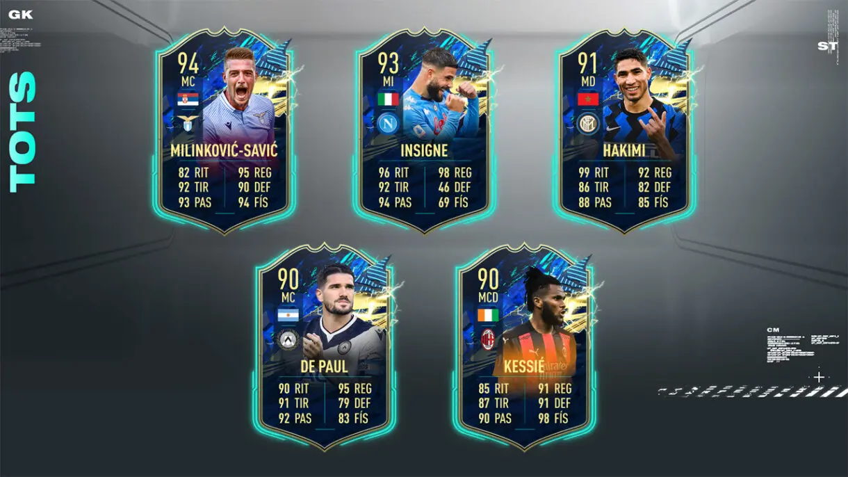 FIFA 21 Ultimate Team Predicción TOTS Serie A centrocampistas