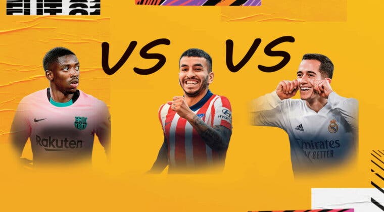 Imagen de FIFA 21: Dembélé SIF vs Lucas Vázquez y Correa TOTS. ¿Cuál es la mejor carta para plantillas de Liga Santander?