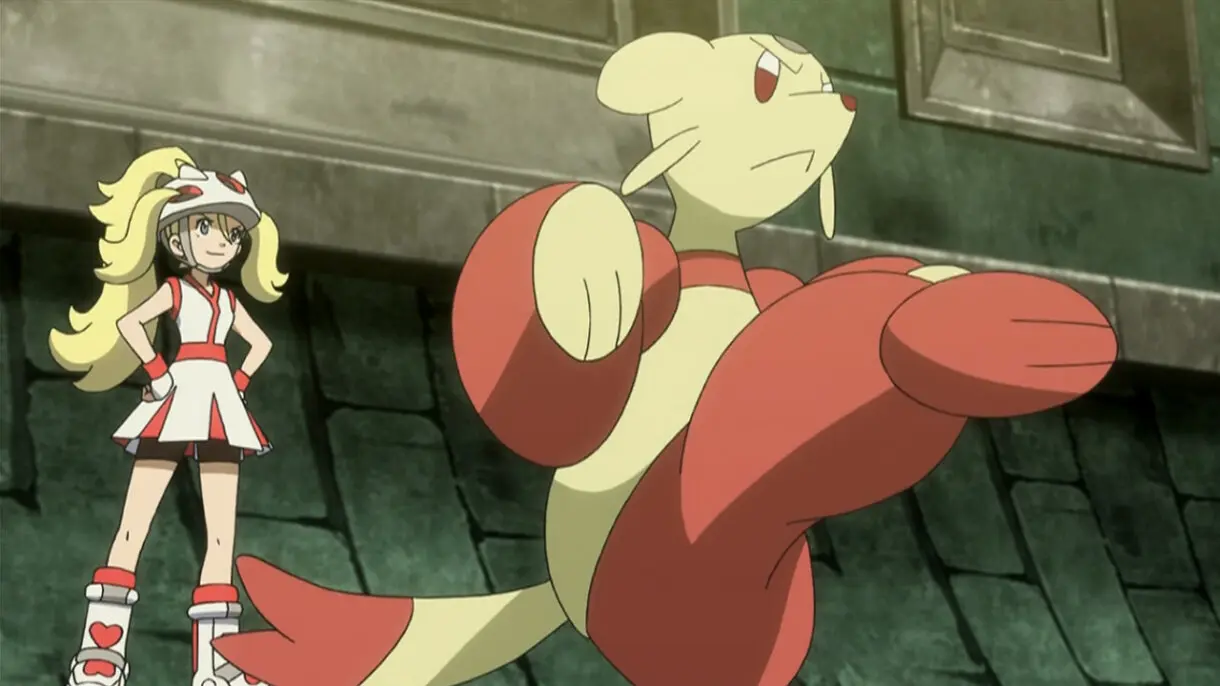 Corelia y Mienfoo Pokemon