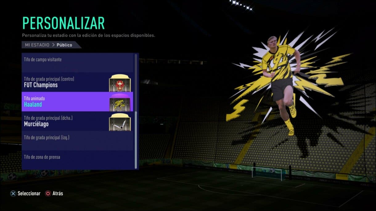 FIFA 21 Ultimate Team tifos animados