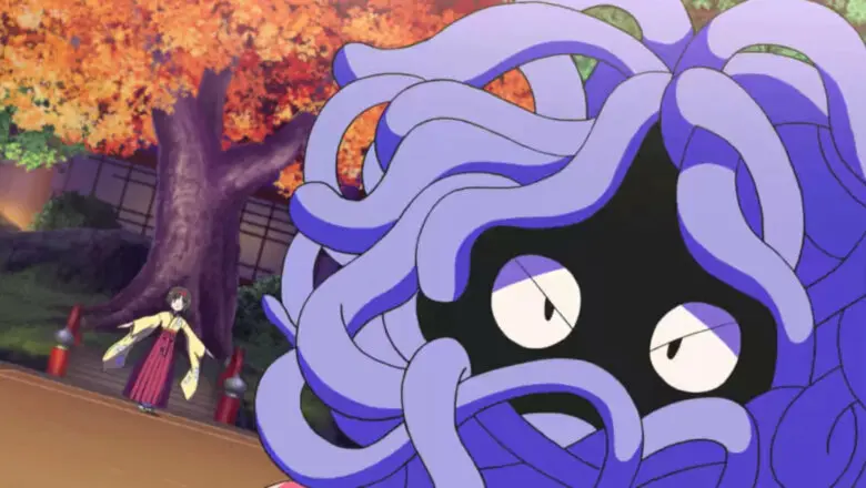 Erika y Tangela Pokemon