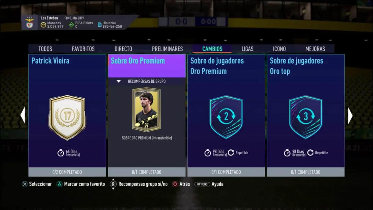 FIFA 21 Ultimate Team llega la segunda tanda FGS consigue sobres gratuitos intransferibles