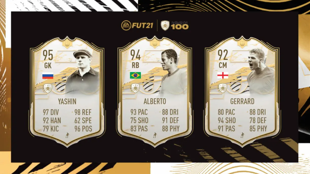 FIFA 21 Ultimate Team Iconos disponibles en SBC Carlos Alberto, Lev Yashin y Steven Gerrard Moments